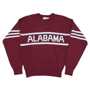 Vintage Cliff Engle Alabama Crimson Tide Sweater Medium 1984 Crew Neck 80s